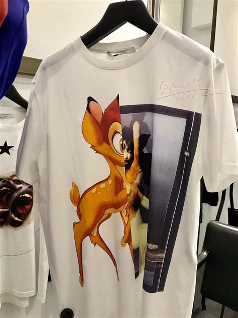 givenchy white bambi t shirt|null .